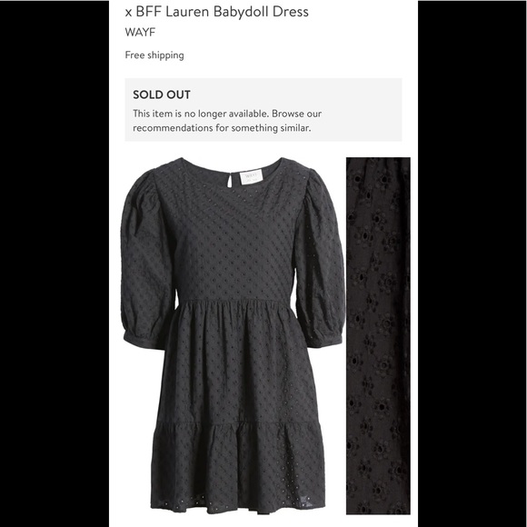 WAYF Dede x Emily Eyelet Lauren Dress with Slip NWT - Picture 4 of 16